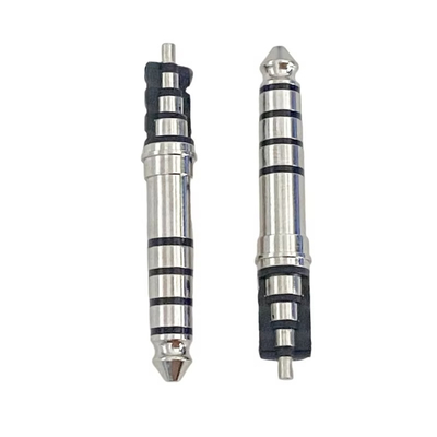 Nikel kaplı fiş kulaklık fişi 4.4mm 5 kutup 33L Erkek ses bağlantısı