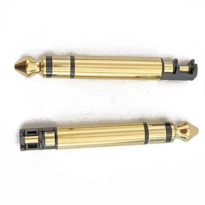 Altın kaplama 6.35mm Mono 50L Audio Erkek kulaklık fiili ile kulaklık