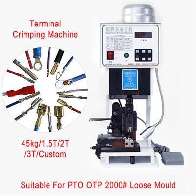 Semi Automatic Crimping Machine with 15KN Pressing Ability 0.45KW Average Power Consumption and 46KG Weight