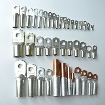 SC Kalaylı Bakır Kablo Pabucu Halkalı Konnektörler AWG10-5/16 2.5-1000mm2 Akü Terminali Sıkma Pabucu Otomotiv Denizcilik Güneş Enerjisi için