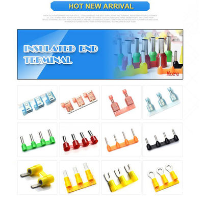 Manufacturer China 70mm Insulated Sleeve Copper I Lugs Twin Wire Type Crimping Cord End Bootlace Ferrules Terminal