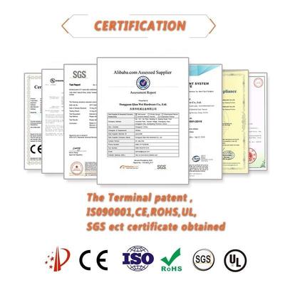 Awg14-12 için önceden yalıtılmış Crimp Fork Terminal Sürekli yalıtılmış Bakır Lugs Terminal