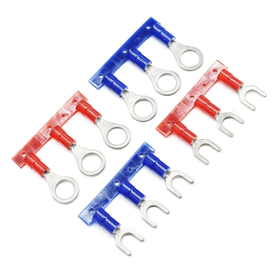 Qwt 10 Awg yalıtımlı çatal terminal kablolama crimp terminal spade terminal bağlantısı