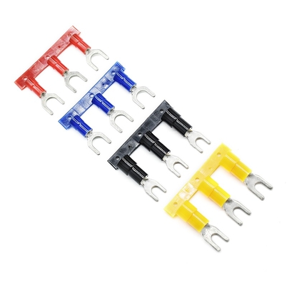 Qwt 10 Awg yalıtımlı çatal terminal kablolama crimp terminal spade terminal bağlantısı