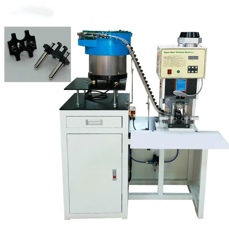 2.0T Otomatik titreşimli plaka besleme 3 Pin 2 Pin Plug Terminal Güç Kablosu Plug Kablo Crimping Makinesi