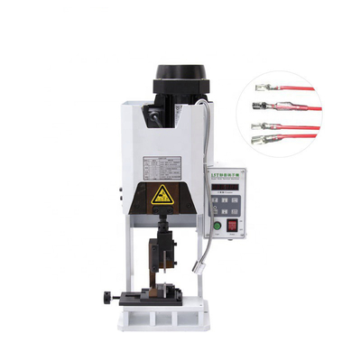 1-8T Yarım Otomatik Elektrikli Kablo Terminal Kırpma Makinesi 30mm Vuruş JST Molex Kırpma Makinesi