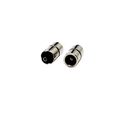 Nikel kaplı kadın DC konektörü 5.5x2.1mm DC güç fonu