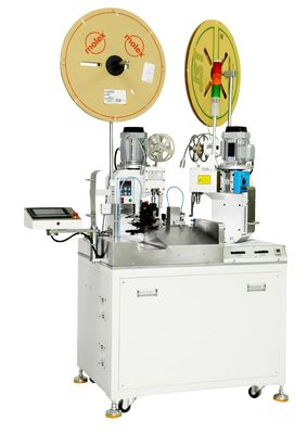 450kg Çift Uçlu Tel Terminali Sıkma Makinesi 30mm Kesim Uzunluğu